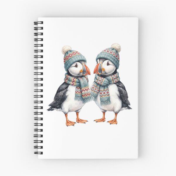 Item preview, Twin Cozy Puffins designed and sold by Roy & Tiffany.