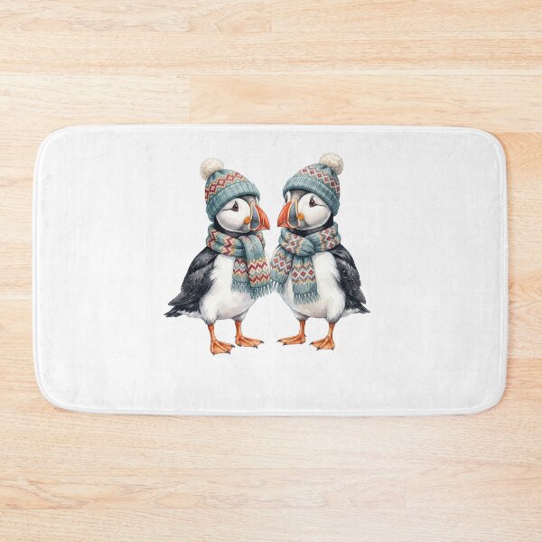 Item preview, Twin Cozy Puffins designed and sold by Roy & Tiffany.