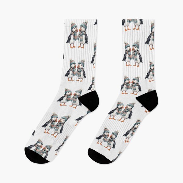 Item preview, Twin Cozy Puffins designed and sold by Roy & Tiffany.