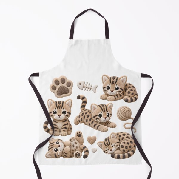 Item preview, Fluffy Bengal Kittens – Cute 3D Baby Cat Set designed and sold by Bengoer18.