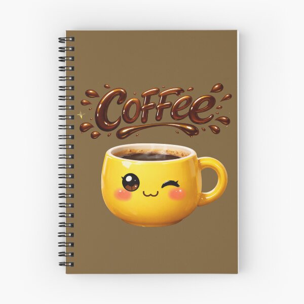 Item preview, Cute Winking Coffee Cup Kawaii Coffee Splash Graphic Art designed and sold by CreativeArtistL.