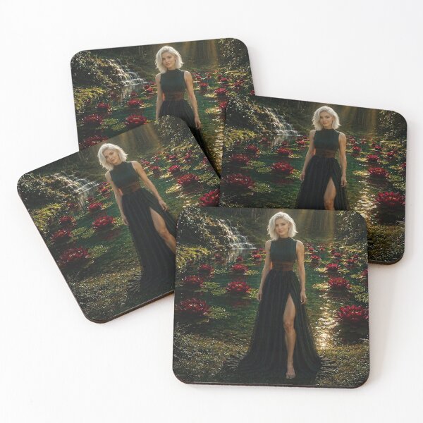 Item preview, Enchanted Forest Pond — Burgundy Lotus Aesthetic designed and sold by Vaelia.