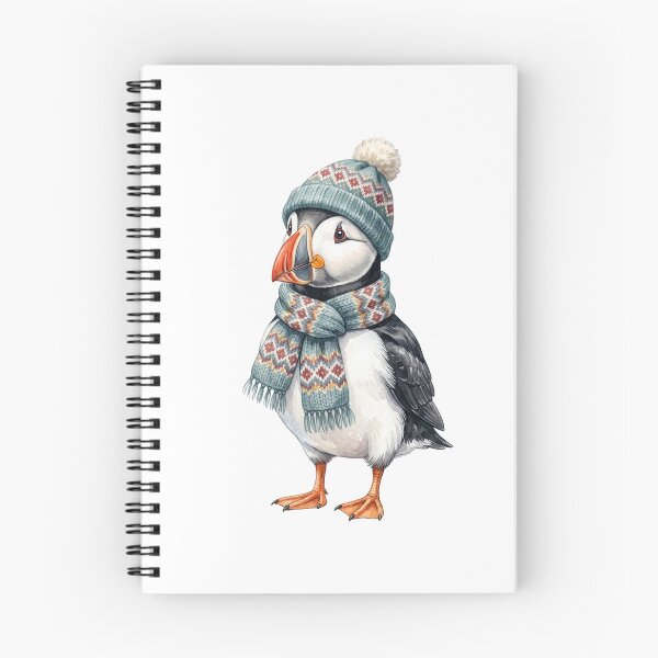 Item preview, Winter Puffin Beanie designed and sold by Roy & Tiffany.