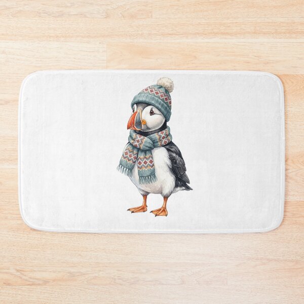 Item preview, Winter Puffin Beanie designed and sold by Roy & Tiffany.