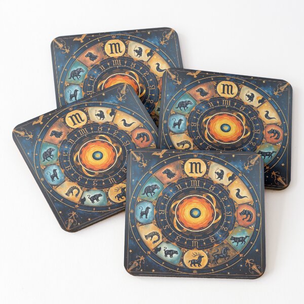 Item preview, Circular zodiac chart designed and sold by LCPcreations.