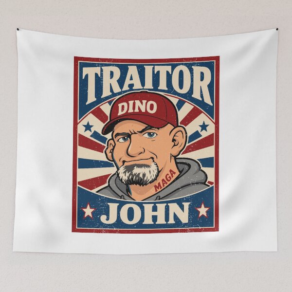 Item preview, DINO Fetterman Sellout Political Satire Tee designed and sold by EthosWear.