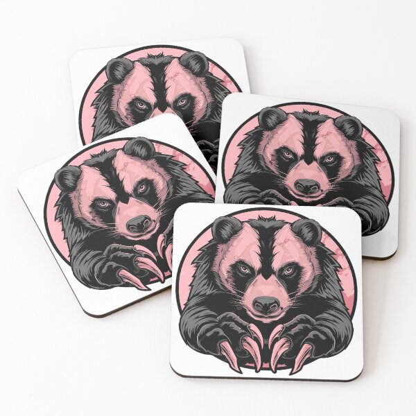 Item preview,  Fearless Honey Badger Mascot | Bold Wildlife Graphic Design designed and sold by chopenambrewano.