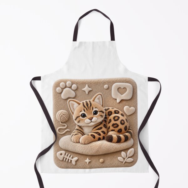 Item preview, Cozy Plush Bengal – Fluffy 3D Cat Patch designed and sold by Bengoer18.
