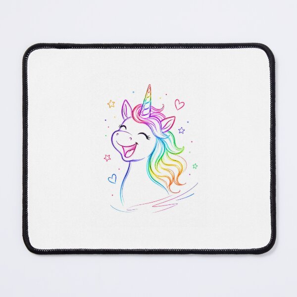 Item preview, Happy Rainbow Unicorn – Colorful Minimalist Line Art designed and sold by Sztyep88.