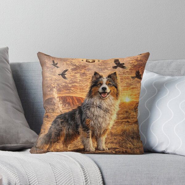 Item preview, Australian Shepherd Outback Australia  Vintage Adventure Dogs™  Retro Travel Dog Design designed and sold by TeeVibeHaus.
