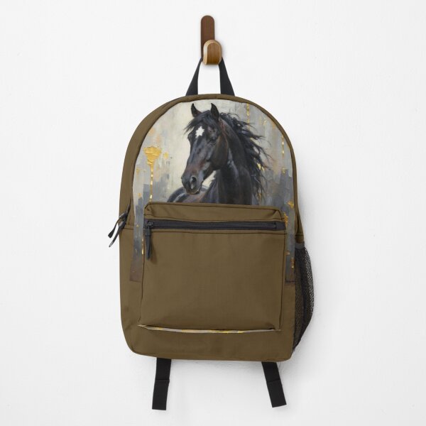 Item preview, Elegant Horses Portraits - Black horse 1 designed and sold by Lucia Amaris Art.