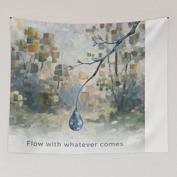Item preview, Flow with whatever comes #3 designed and sold by Helios Be. Lavsh.