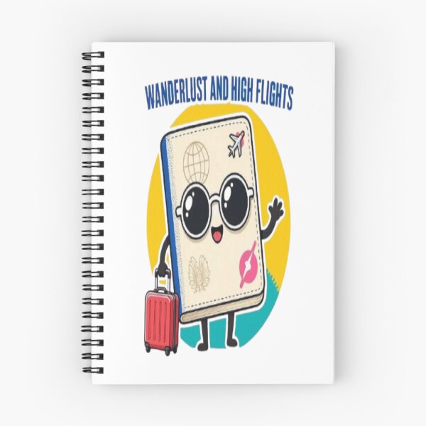 Item preview,  Wanderlust and High Flights Cute Passport designed and sold by EmilMarkt.