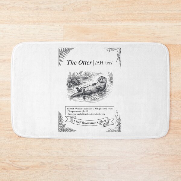 Item preview, The Otter Chief Relaxation Officer Vintage Wildlife T-Shirt | Cute Otter Nature Gift designed and sold by StickerNestYou.