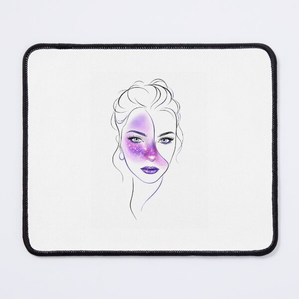 Item preview, Cosmic Soul – Purple Galaxy Woman Line Art designed and sold by Sztyep88.