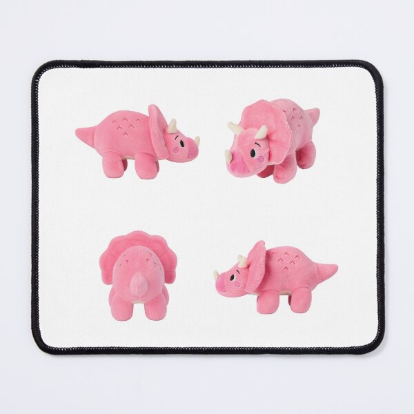 Item preview, Pink Triceratops Plush Illustration | Cute Kawaii Dinosaur Art | Soft Toy Aesthetic Beans designed and sold by gothattic.