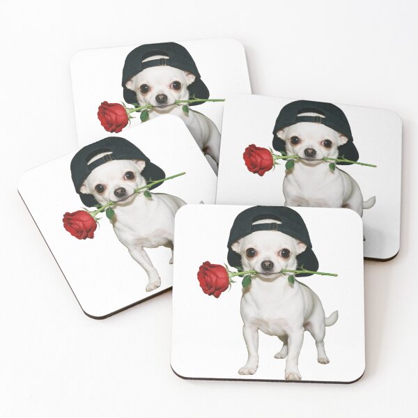 Item preview, Charming Chihuahua With Rose designed and sold by Mell0naire.