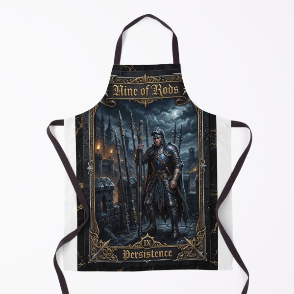 Item preview, Nine of Rods - tarot card designed and sold by Studio77-Gothic.