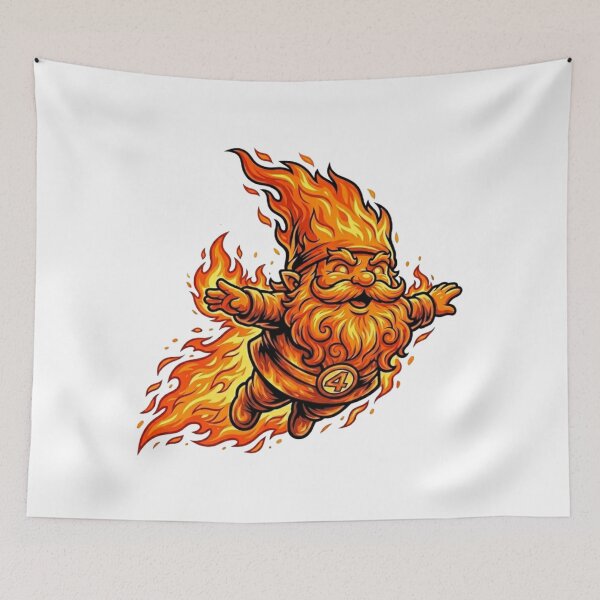 Item preview, Flaming Human Torch Garden Gnome designed and sold by Bad-Decisions-Designs.