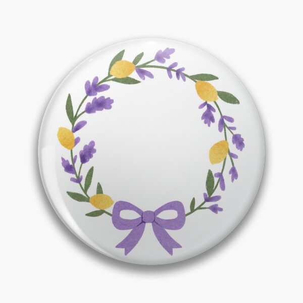 Item preview, Lemon and Lavender Wreath with Bow designed and sold by Kritiveemporio.