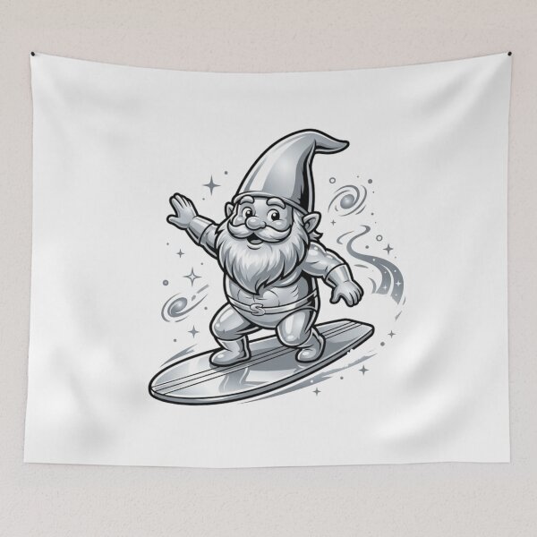 Item preview, Silver Surfer Garden Gnome designed and sold by Bad-Decisions-Designs.