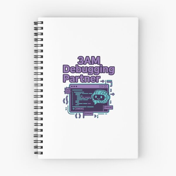 Item preview, 3AM Debugging Partner Funny Developer Gift Coding AI Humor Design designed and sold by Ixnor.