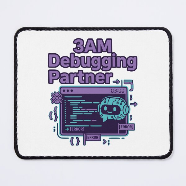Item preview, 3AM Debugging Partner Funny Developer Gift Coding AI Humor Design designed and sold by Ixnor.