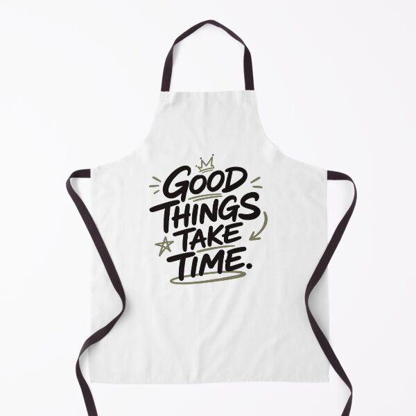 Item preview, Good Things Take Time – Motivational Hand Lettering Typography T-Shirt White designed and sold by Nueve Uno Design.