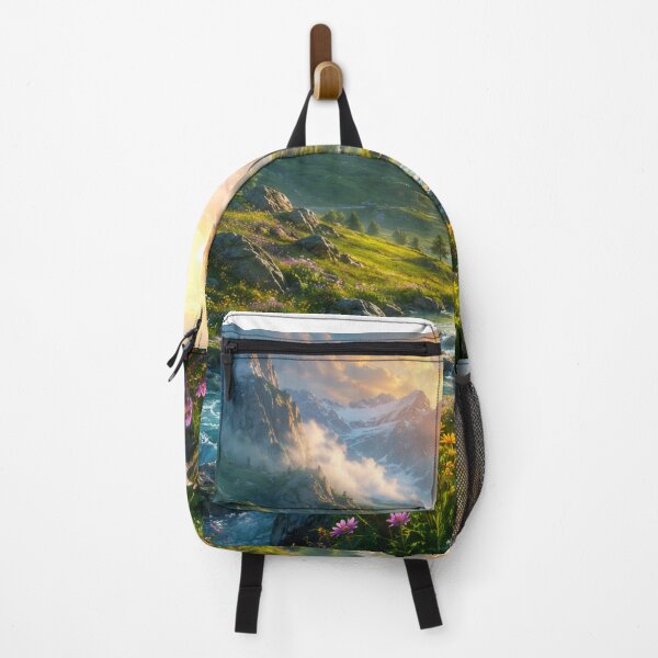 Item preview, Emerald Valley Sunrise Fantasy Landscape designed and sold by CodePaws Creations.
