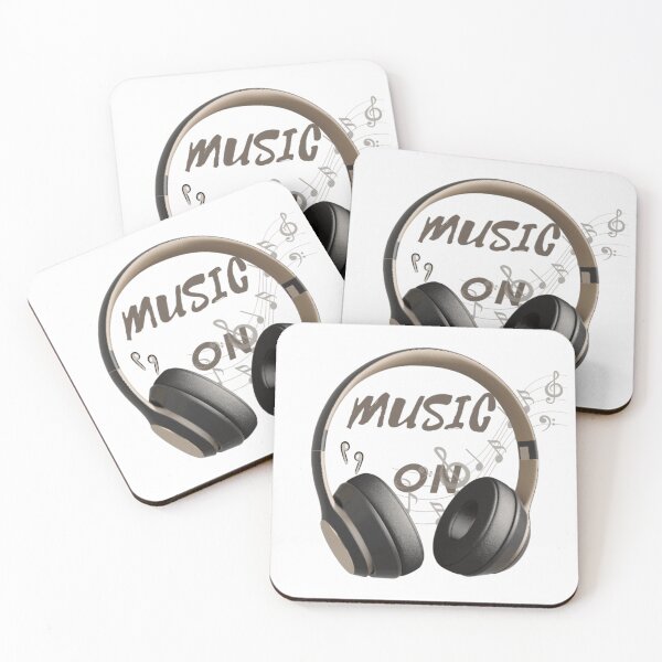 Item preview, Music On – Headphones & Treble Clef Notes Design designed and sold by AaAa88.