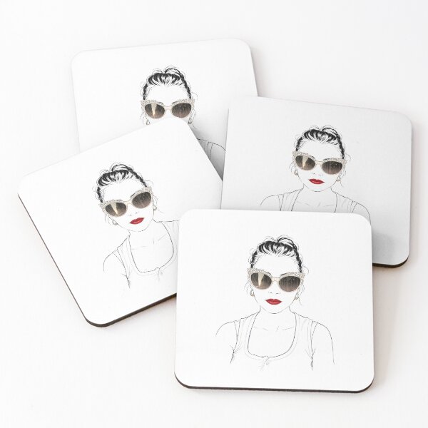 Item preview, Crystal Cat-Eye Sunglasses – Minimalist Fashion Line Art  designed and sold by Sztyep88.