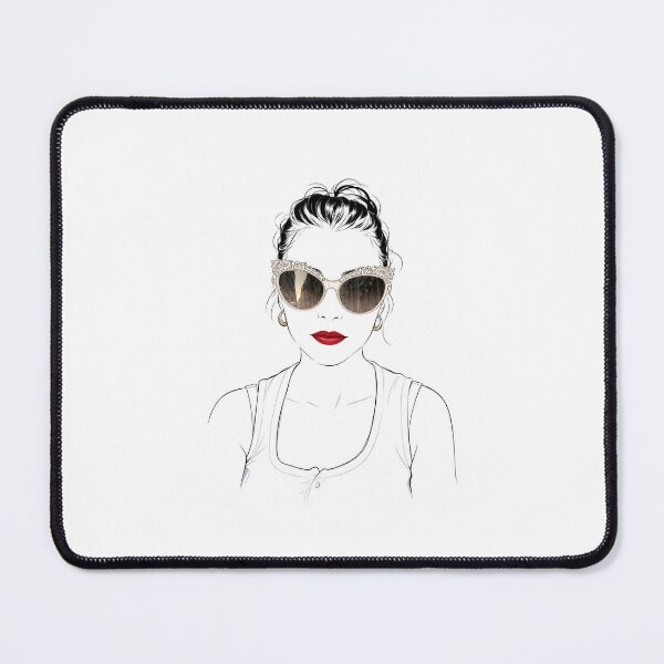 Item preview, Crystal Cat-Eye Sunglasses – Minimalist Fashion Line Art designed and sold by Sztyep88.