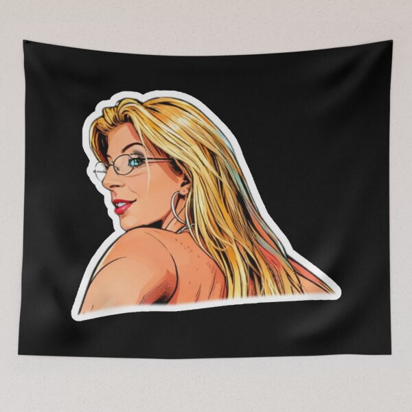 Item preview, Sara Jay Face Pornstar Illustrated 2 designed and sold by Bubble-Bay Shop.