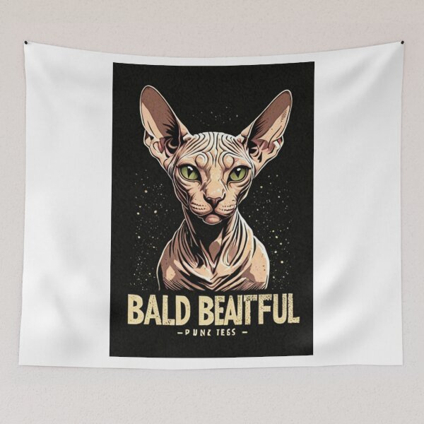 Item preview, Animals - Stylized Sphynx Cat, Digital Portrait with Urban Aesthetic designed and sold by World-Pets.