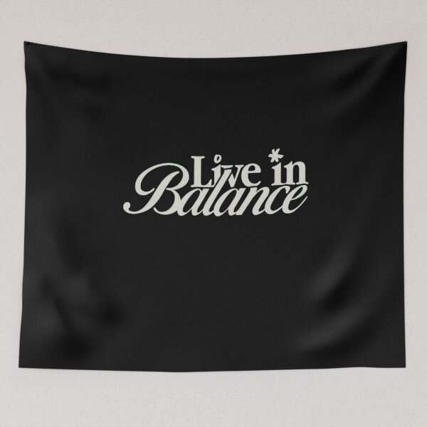 Item preview, Live in Balance Minimalist Inspirational Quote designed and sold by Gbriel3.