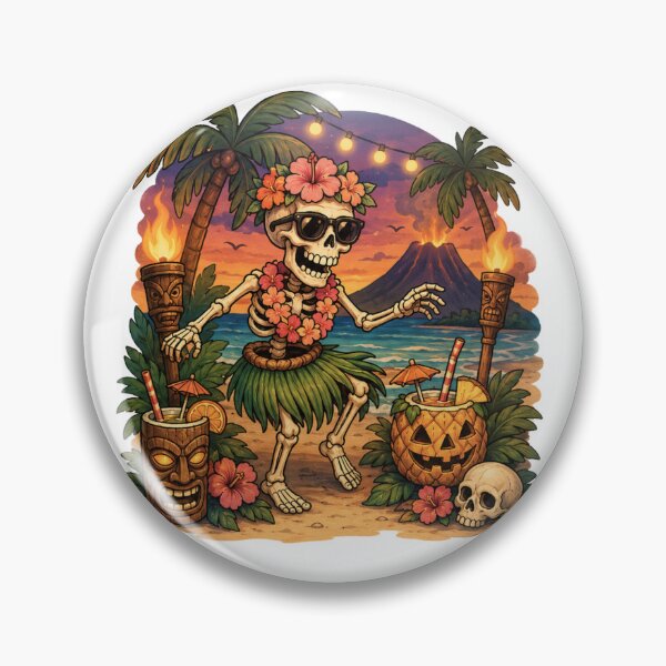 Item preview, Tropical Skeleton Hula Summerween designed and sold by DustyCuriositie.