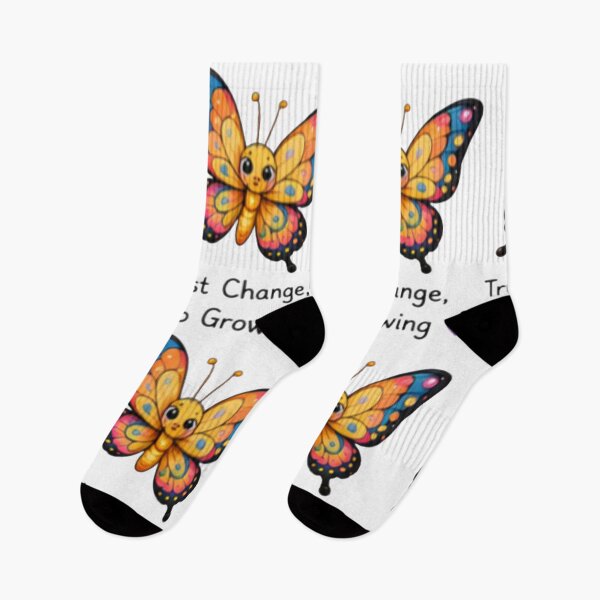 Item preview, Trust Change Keep Growing Cute Butterfly designed and sold by DailyDoodlesBySumbul.