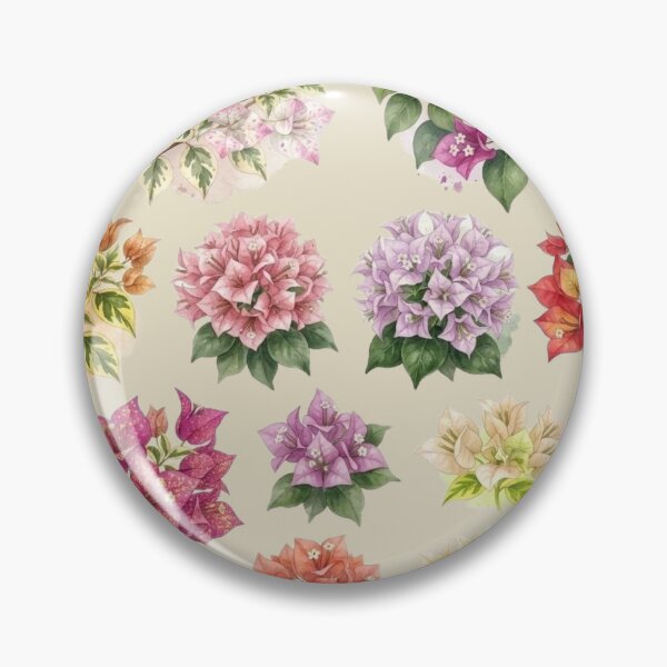 Item preview, Vintage Watercolor Bougainvillea Botanical Chart - Colorful Tropical Floral Blossom Illustration designed and sold by BLUESKY11a.