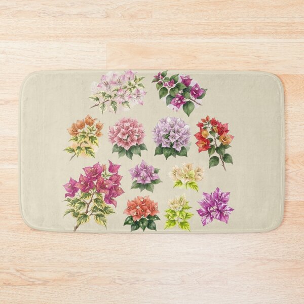 Item preview, Vintage Watercolor Bougainvillea Botanical Chart - Colorful Tropical Floral Blossom Illustration designed and sold by BLUESKY11a.