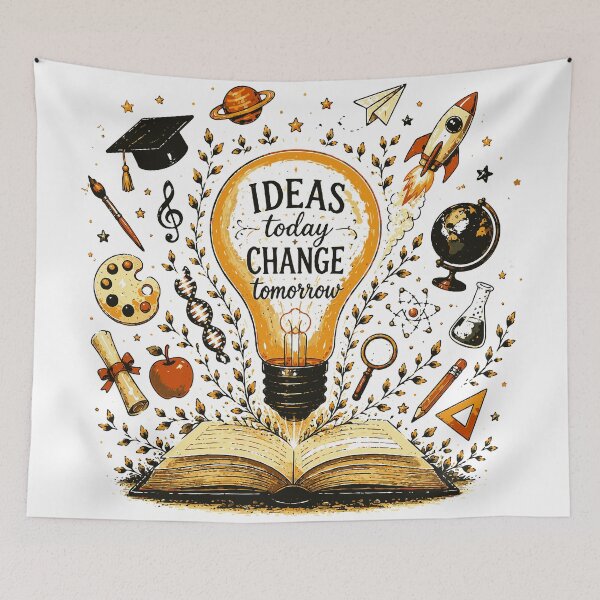 Item preview, Ideas Today Change Tomorrow T-Shirt & Sticker | Inspirational Teacher STEM Gift designed and sold by Sunday.Supply.