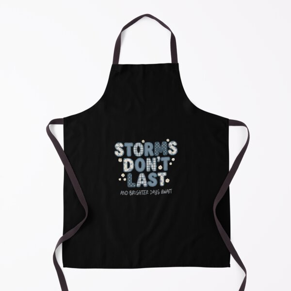 Item preview, Storms Don't Last And Brighter Days Await Inspirational Floral Typography T-Shirt designed and sold by StickerNestYou.