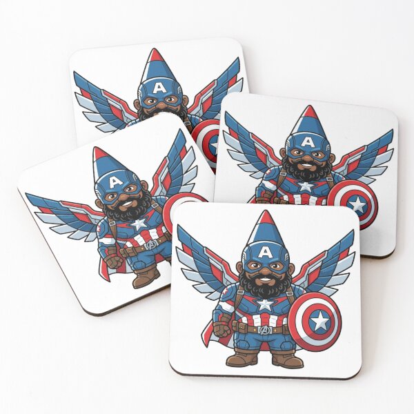Item preview, Sam Wilson Captain America Garden Gnome designed and sold by Bad-Decisions-Designs.