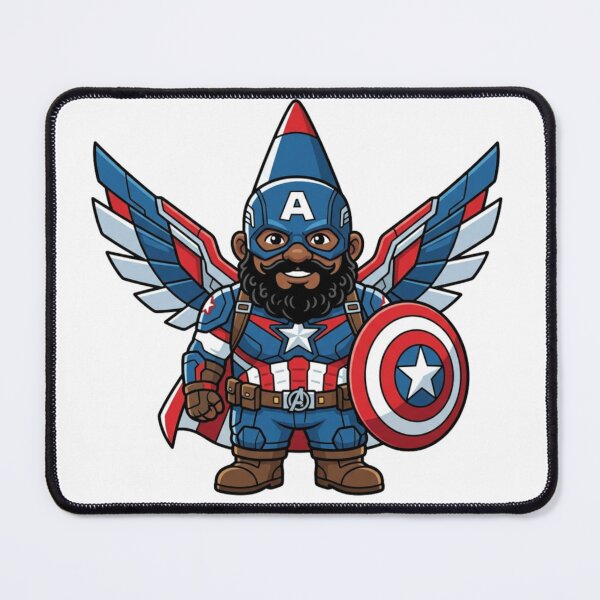 Item preview, Sam Wilson Captain America Garden Gnome designed and sold by Bad-Decisions-Designs.