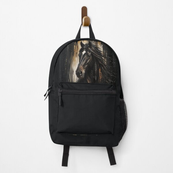 Item preview, Elegant Horses Portraits - Black horse 2 designed and sold by Lucia Amaris Art.