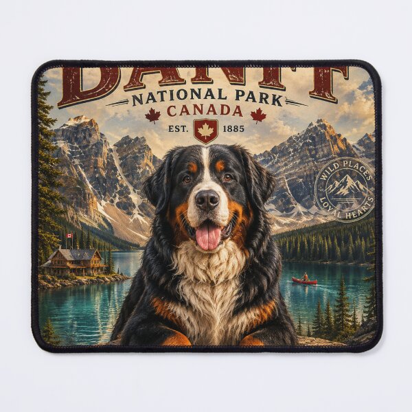 Item preview, Bernese Mountain Dog Banff Canada Adventure Dogs™ Vintage National Park Travel Design designed and sold by TeeVibeHaus.