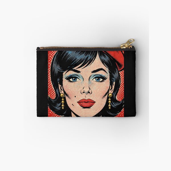 Item preview, Red Pop Art Woman Red Beret Red Background Portrait designed and sold by MAISON SYLVIE.