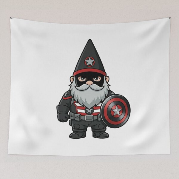 Item preview, Patriotic US Agent Garden Gnome designed and sold by Bad-Decisions-Designs.