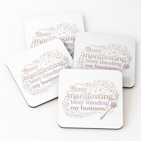 Item preview, Busy Manifesting, Busy Minding My Business - Cute Aesthetic Manifestation Quote Design designed and sold by stardustelite.