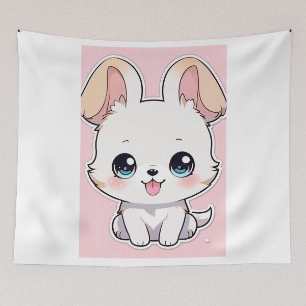 Item preview, Art - Cute Puppy, Manga-Inspired Digital Artwork designed and sold by World-Pets.
