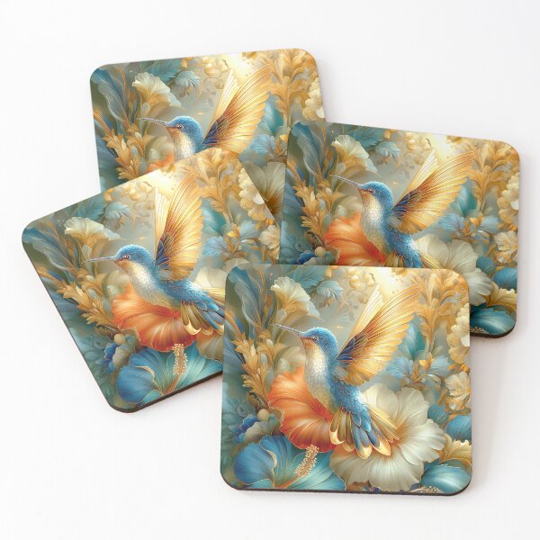 Item preview, Hummingbird and Flowers Art designed and sold by MargaretWiktor.